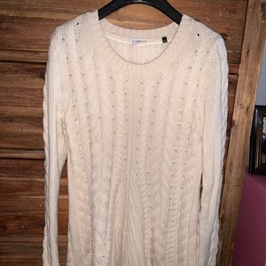 Casual yet sassy ivory sweater
